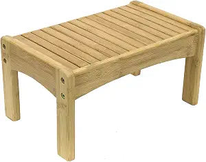 Sorbus Small Bamboo Step Stool, Wooden Foot Rest for Kids & Toddlers