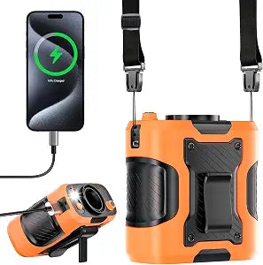 Portable Waist Fan Personal 14500mah 100 Speeds Clip On Shirt Fan Belt