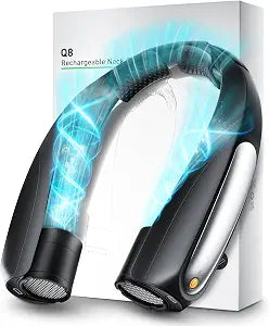 Portable Neck Fan, Hands-Free, 6 Speeds, 6000 mAh Battery, 360 Cooling Wearable Personal Fan, Rechargeable, Gifts for Women Men, Suitable for Indoor, Outdoor, Travel