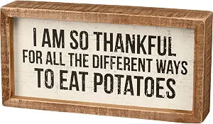 Primitives by Kathy Rustic Farmhouse Decor - Inspirational Wall Art, Wooden Table/Shelf Decor, Boho Kitchen Accessories 5x7