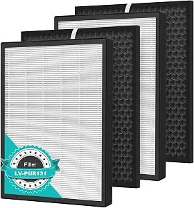 2-Pack LV-PUR131 Replacement Filter Compatible with LEVOIT LV-PUR131 and LV-PUR131s, LV-PUR131-RF Air Purifiers
