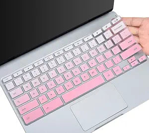 Keyboard Cover for Samsung Galaxy Chromebook Go 14" Laptop XE340XDA XE345XDA, Chromebook 4 11.6 XE310XBA/ Samsung Chromebook 4+ 15.6" XE350XBA / Samsung Chromebook Plus V2 12.2, Gradual Pink