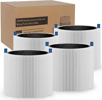 Filter for Blueair Blue Pure Mini Max, Activated Carbon 4 Pack