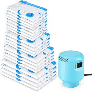 Vacuum Storage Bags with Electric Pump for Clothing and Home Organization