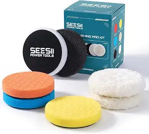 SEESII 7PCS 6 Inch Polishing Buffer Pad Kit for Buffer Polisher