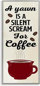 Coffee Humor Kitchen, 10 x 24 Inch Framed Gicle Print