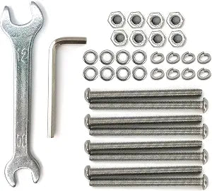 Headboard & Footboard Hardware Kit - 304 Stainless Steel Nuts & Bolts