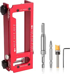 Door Hinge Jig, Adjustable Mortising Template for Carpenters