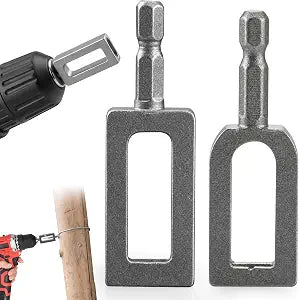 Wire Twister Tool for Drill, Heavy Duty Wire Twisting Tool with 1/4" Hex Shank - Professional Wire Knotter for Fencing, Rebar Tying, Construction, Greenhouse Setup (#9+#11)