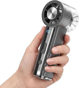 FosPower Mini Ice Fan 16000RPM 100-Speed 3000mAh Gray