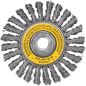 DEWALT Wire Wheel, Cable Twist, 4-Inch (DW4930)