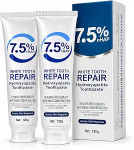 Ayzololo 7.5% Hydroxyapatite Toothpaste, Mint, 4.23 oz, Pack of 2