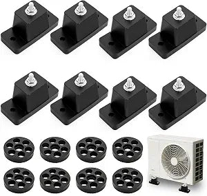 WRINGKIT 8 Pack Rubber Vibration Isolator Mounting Bracket, Anti Vibration