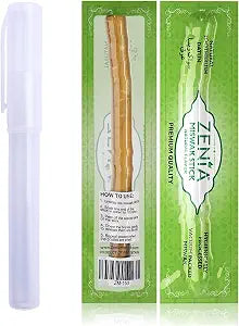 Zenia Sewak Natural Miswak Toothbrush - 2 Sticks & 1 Holder - Vacuum Sealed Natural Flavor Traditional Toothbrush Stick - for Healthy Gums & Teeth