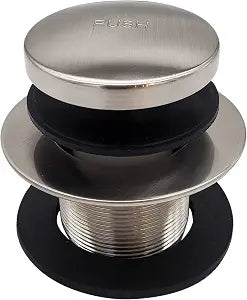 Westbrass Tip Toe 1-3/8" NPSM Fine Thread Bath Drain, Satin Nickel, D3323-07