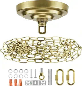 10FT Chandelier Chain with 5.2" Light Canopy Kit, Swag Light Kit