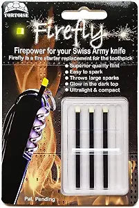 Firefly Regular 3 Pack - Fire Starter Accessory for Swiss Army Victorinox Knives