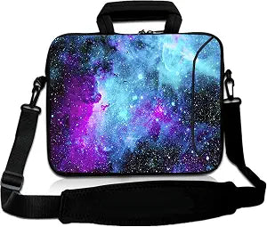 RICHEN 10 inch Messenger Bag Carring Case Sleeve with Handle Accessory Pocket Fits 7 to 10-Inch Laptops/Notebook/ebooks/Kids Tablet/Pad (7-10.2 inch, Galaxy)