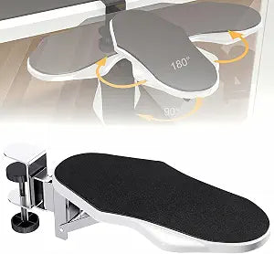 Computer Arm Rest for Desk, 180 Swivel and 90 Foldable, White