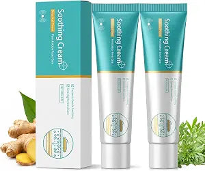 2Pcs Soothing Cream,Herbal Vein Care Cream for Legs & Shoulders,Botanical Massage Cream with Turmeric, Ginseng & Mugwort,Fast-Absorbing Moisturizing Formula for Daily Skin Care
