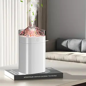 Portable Small Humidifier, 400ml, White, with Light