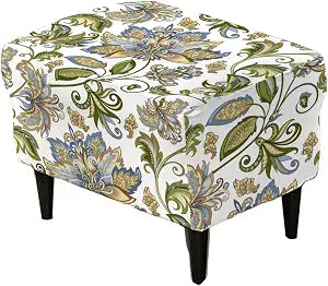 KRFOONN Stretch Ottoman Cover Slipcovers Rectangle Fit Length 27"-35", 18