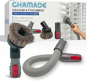 For Dyson Soft Horsehair Vacuum Dust Brush Attachment & Extension Hose
