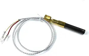24" 750mv Thermopile for Heat Glo Heatilator,Fireplace Thermopile Replacement Fireplace,Stove Accessories