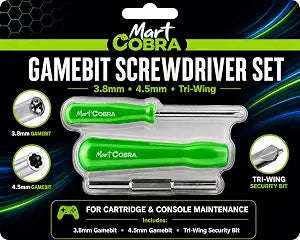 Mart Cobra Gamebit Screwdriver Set 3.8mm 4.5mm Tri Wing Nintendo GC Repair