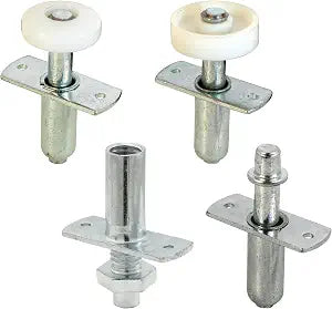 Prime-Line N 7535 Bi-Fold Door Hardware Repair Kit, Includes 2 Roller Guides, 1 Top Pivot, and 1 Bottom Pivot, For Use on Doors 1 to 1-3/8 Inch Thick, Set of 1