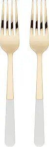 Kate Spade New York Love 2-Piece Tasting Fork Set, 0.40 LB, Metallic