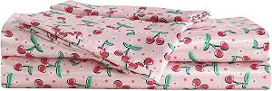 Betsey Johnson - Twin Size Satin Sheet Set with Pillowcase