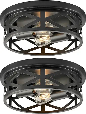 VONLUCE Flush Mount Ceiling Light 11", 2-Light Hallway Light Fixture, 2 pcs