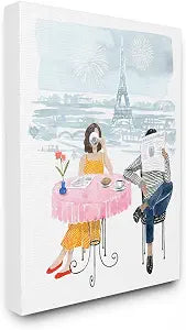 Stupell Industries Paris Coffee Watercolor, 24 x 30 Inch Canvas Wall Art