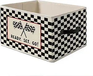 Race Car Room Toy Storage Bins Box,Kids Room Decor for Boys