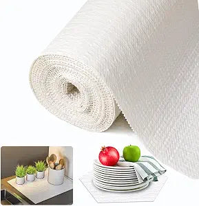 Beautysaid Shelf and Drawer Liner for Kitchen Cabinet Non Adhesive Non Slip
