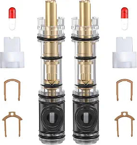 2 Pack Shower Cartridge Replacement Compatible with Moen 1225 1225B