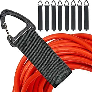 ZTSXLLIM Extension Cord Organizer Garage Organization with Carabiner 8 Pack