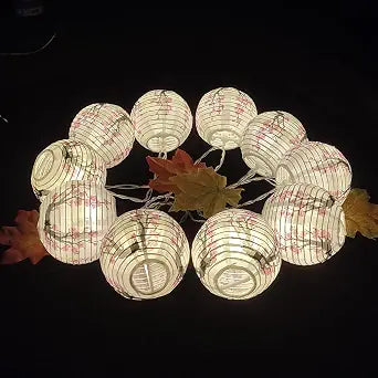 JYWJ Sakura Flowers Small Paper Lantern LED String Light(Pink)