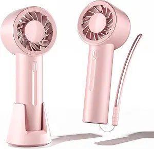 Mini Portable Fan, Small Handheld Fans for Face Makeup Lash, Pink