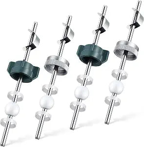 Enhon 4 Pack Lavatory Pop up Center Piece Assembly, Sink Pivot Rod Replacement for PS2673, Sink Ball Rod Assembly Kit Compatible with Pfister Pop up Stopper, Ez Flo, ProValve Faucets PS2673 MP53280