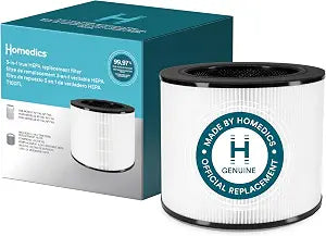Homedics 3-in-1 True HEPA Replacement Filter, Air Purifier Filter