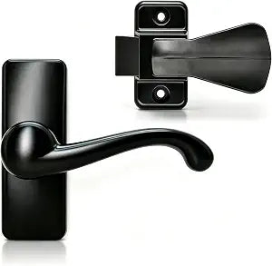 Storm Door Handle with A Standard 1-3/4" Hole Spacing, GL Lever Handle Set