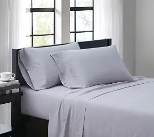 TRULY SOFT Everyday Sheet Set Lavender Polyester 4-Piece Queen Sheet Set, Solid Color Themed, Adult Bedding, Oeko-TEX Certified