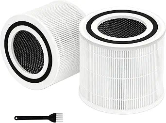 2 Pack 240 True HEPA Replacement Filter Compatible with Puroair 240 Air Purifier, 3-in-1 High-Efficiency HP-14 True HEPA with Activated Carbon Filter, White