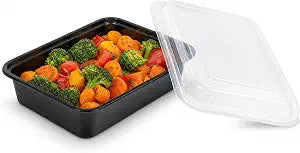 Green Direct 12 oz Food Storage Containers with Lids Microwavable Meal Prep Containers/Portion Control Food Containers Pack of 10