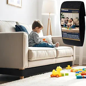 Under Couch Blocker for Kids and Pet Toys, 3 inch x 123 inch, Easy Install