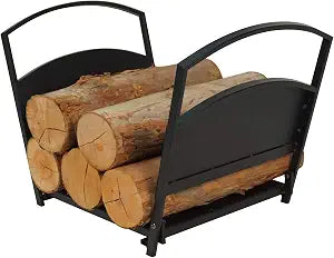 Fire Beauty Fireplace Log Holder Folding Firewood Rack,Stacking Rack,Storage Rack for Firewood, Indoor, Outdoor,Heavy Duty Steel