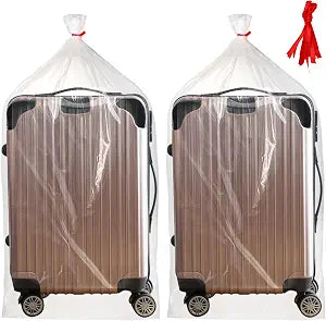Fasmov 16 Pack Clear Giant Storage Bags, 40x60 Inches Jumbo Plastic Storage Bags Flat Large Plastic Bags for Clothes Packing Luggage Suitcase Comforter Chair Furniture Small Bike,16 Ribbons Included