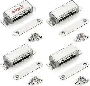 Ravinte Silver Magnetic Door Catch Cabinet Magnets 60lbs 4 Pack